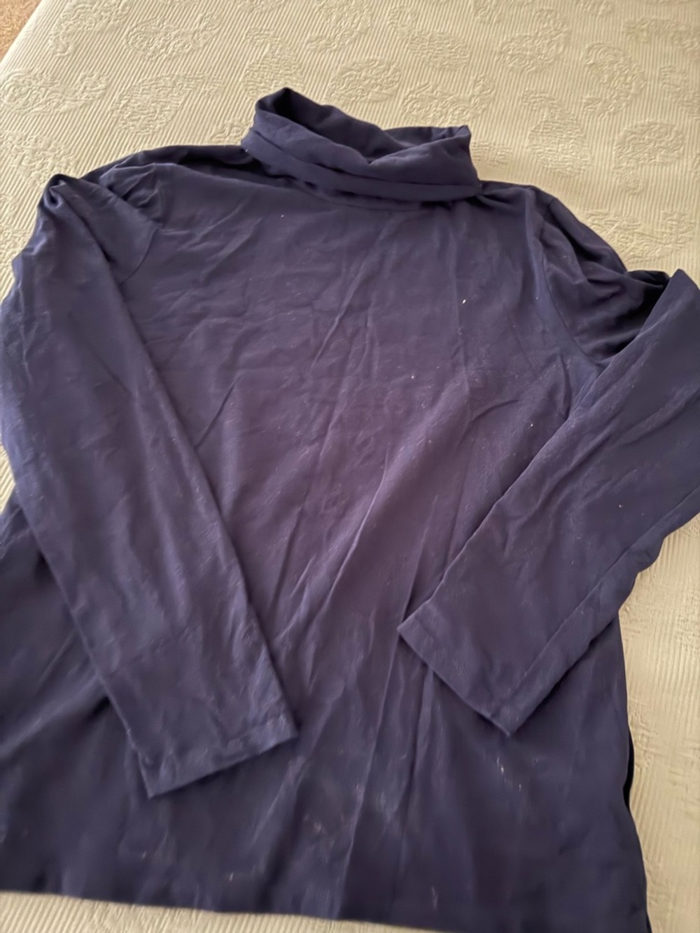 Talbots Black Turtleneck Long Sleeve Tee